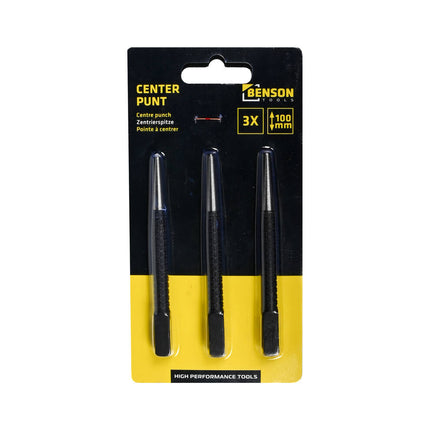 Centerpunt 100 mm 3-delig Staal - Precisiewerk Metaalbewerking Set