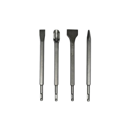 Beitelset Steen SDS+ 4-delig, ideaal voor sloop- en renovatieklussen.