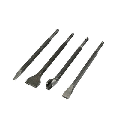 Beitelset Steen SDS+ 4-delig, ideaal voor sloop- en renovatieklussen.