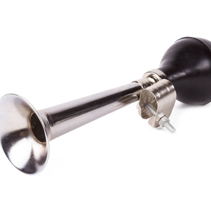 Fietstoeter 210mm Chroom, Staal/Rubber, Eenvoudig te Bevestigen