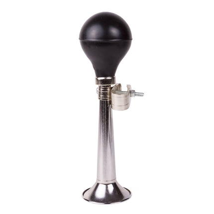 Fietstoeter 210mm Chroom, Staal/Rubber, Eenvoudig te Bevestigen