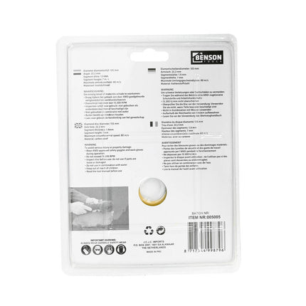 125 mm Getande Diamantschijf voor Precisiesnijden op 13.200 RPM