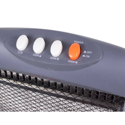 Halogeen Heater 400/800/1200W - Compacte Warmte voor 20m² Ruimtes