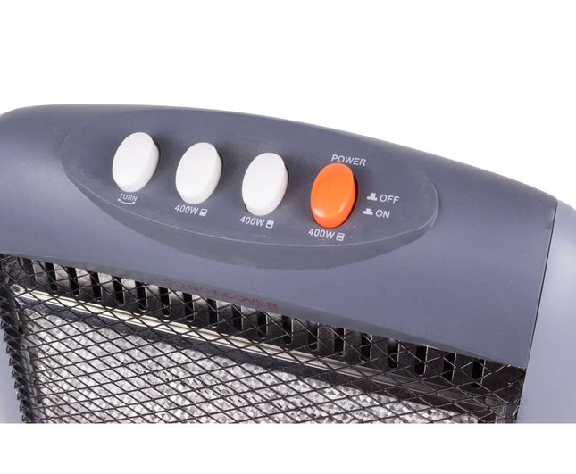 Halogeen Heater 400/800/1200W - Compacte Warmte voor 20m² Ruimtes