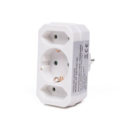 Stekker Euro 3 Weg + RA, 3500W, EU-compliant, ideaal voor thuisgebruik.