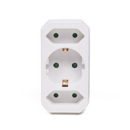 Stekker Euro 3 Weg + RA, 3500W, EU-compliant, ideaal voor thuisgebruik.