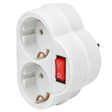 Wit Stopcontact Duo RA met Schakelaar, 3500W, Ideaal voor Apparaten