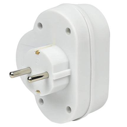 Wit Stopcontact Duo RA met Schakelaar, 3500W, Ideaal voor Apparaten
