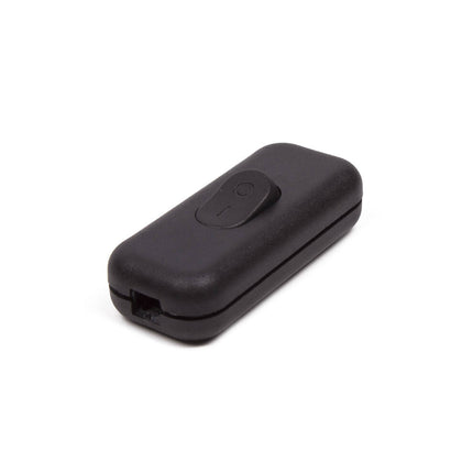 Zwarte Snoerschakelaar voor Eenvoudige Lampbediening, 250V, 2A