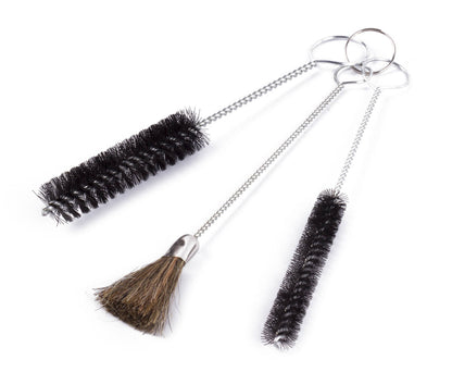 Borstel Rager Set 3-delig: 10/18mm ronde, 13mm platte, 18cm lang.