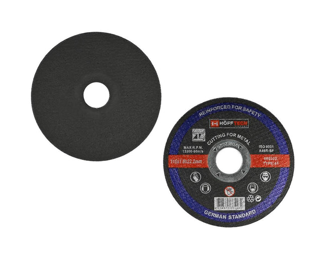 Doorslijpschijf Metaal ø115x1.0x22.2mm, 13.300 rpm, Voor Metaalsnede