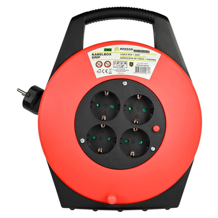 Kabelbox 10m, 2300W, ingebouwde thermische beveiliging, tuinprojecten