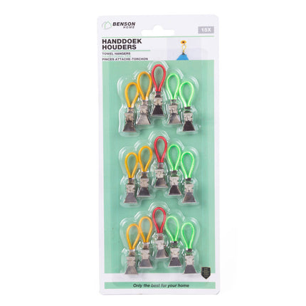 Handdoekknijpers 15-delig: Kleurrijk, 5.3cm, Perfect voor Badkamer
