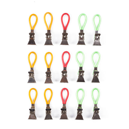 Handdoekknijpers 15-delig: Kleurrijk, 5.3cm, Perfect voor Badkamer