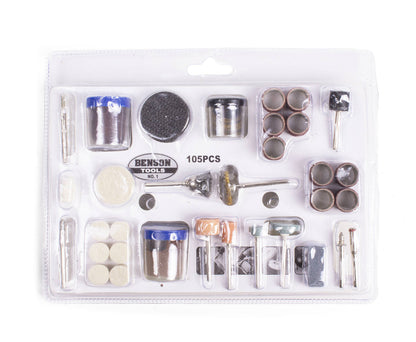 105-delige Multislijper Set: Slijpen, Polijsten, Frezen & Boren