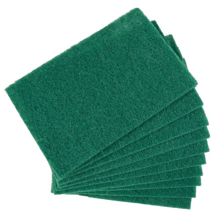 Schuurpadenset 10 stuks, ideaal voor pannen en verfklussen, 15x10x0.6 cm
