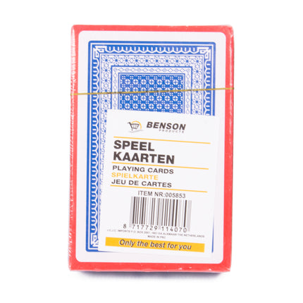 Speelkaarten enkel – Afmeting per kaart ca. 8,5 x 5,5 cm, 5,5 cm