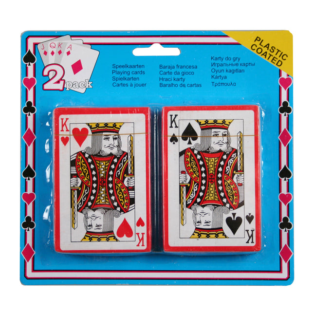 Speelkaarten 2 dlg – Aantal kaarten 2 spellen, Compact