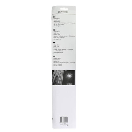 Jumbo Muurthermometer 40cm - Hout, °C/°F, Ideaal voor Buitengebruik