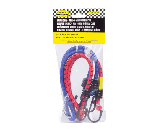 Bagagespin 4-arm 8mm, 60cm-1020mm, 100N, ideaal voor kamperen.