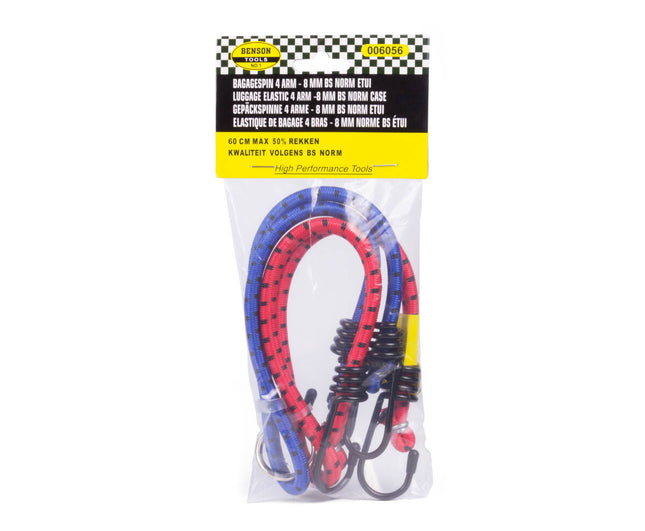 Bagagespin 4-arm 8mm, 60cm-1020mm, 100N, ideaal voor kamperen.