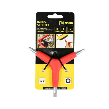 Inbus Sleutel 3 Weg 4/5/6 mm voor Fiets- en Meubelmontage