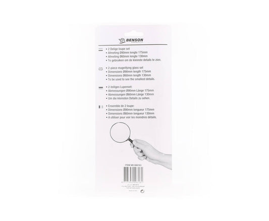 2-Delige Loupe Set Ø90mm/Ø60mm - Perfect voor Juistheid & Details