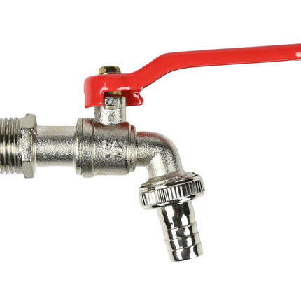 Waterkraan 1/2" RVS - Voor keuken/badkamer, eenvoudig te installeren