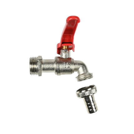 Waterkraan 1/2" RVS - Voor keuken/badkamer, eenvoudig te installeren