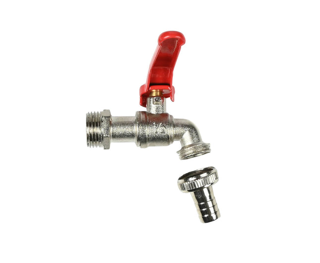 Waterkraan 1/2" RVS - Voor keuken/badkamer, eenvoudig te installeren