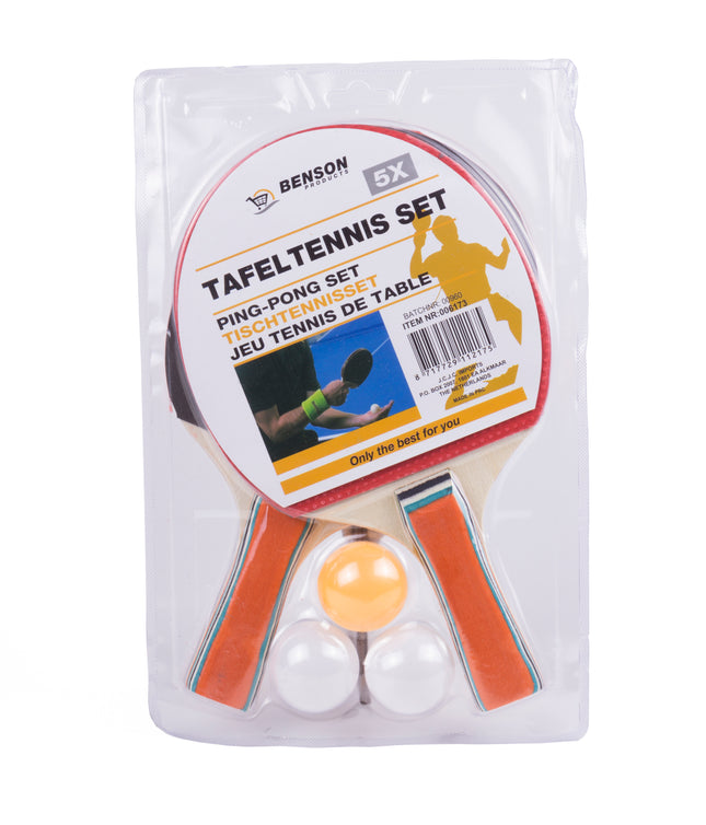 Tafeltennis set 5 dlg – afmeting 15 x 25 x 0.5 cm, 0.5 cm