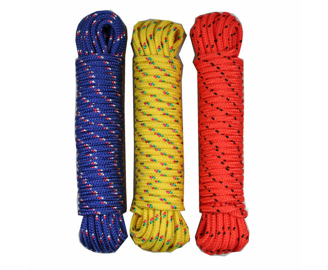 Touw 6 mm x 10m Mix: Sterk, kleurrijk voor tuin en decoratie.