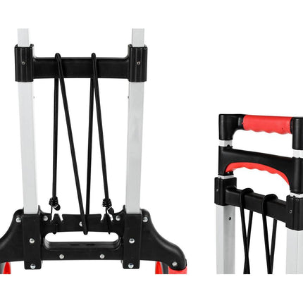 Opklapbare Steekwagen 60 kg Alu, Verstelbare Handgreep, Inclusief Snelbinder