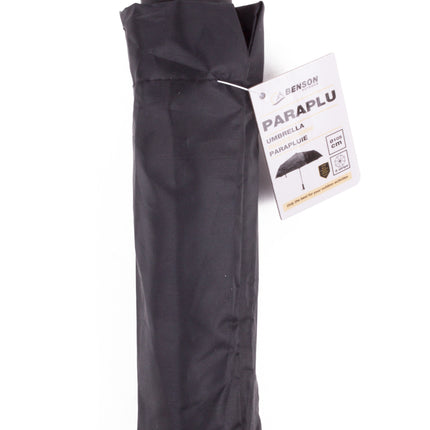 Paraplu mini zwart deluxe – Diameter 98 cm ( 105 cm), Lengte 58 cm, 98 cm, 105 cm