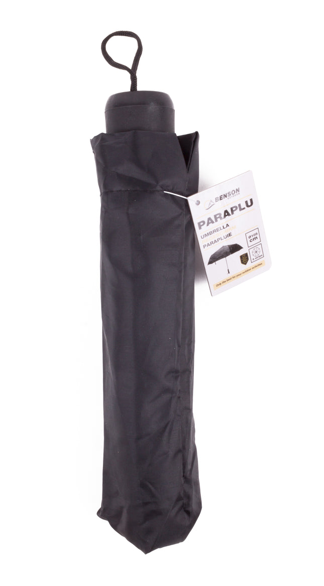 Paraplu mini zwart deluxe – Diameter 98 cm ( 105 cm), Lengte 58 cm, 98 cm, 105 cm