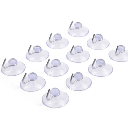 12x Ø30 mm Zuignap Haak Set - Voor Handdoeken & Meer, Herbruikbaar