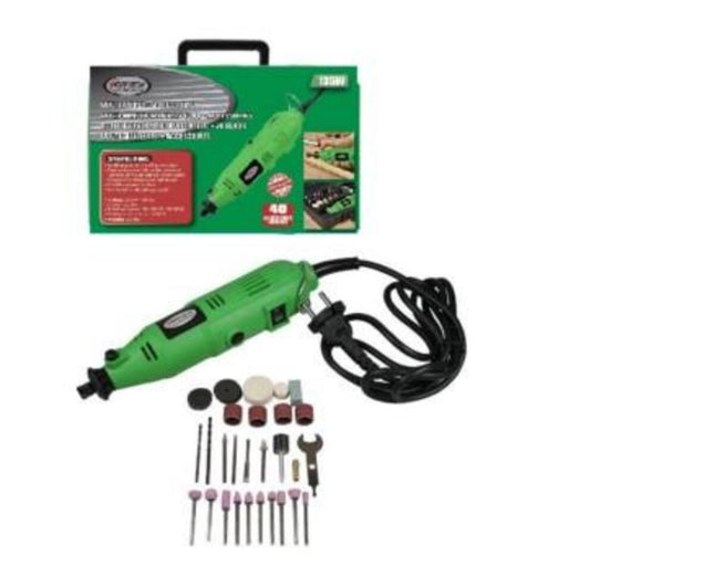 Multislijper 135W 8000-30000 RPM 41-delig voor metaal & houtbewerking