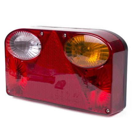 Caravan Achterlicht Rechts Wit Delux + Kabel, Heldere Verlichting