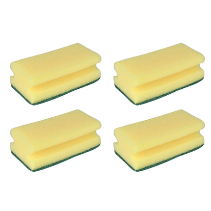 Schuurspons jumbo 4 dlg grip – Aantal 4 st, Afmetingen 6,5 x 12,5 x 4,5 cm, 4,5 cm