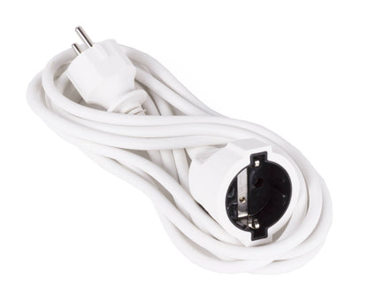 Verlengsnoer 3m met RA 3x1.0, 250V/16A voor huis & werkplek.