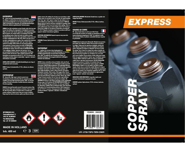 Express Koperspray 400 ml - Beschermt Metaal tegen Corrosie en Slijtage