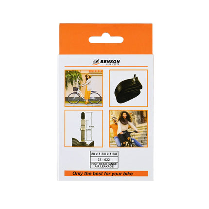 Binnenband 28x1 3/8x1 5/8 Butyl, Dunlop ventiel, soepel fietsen