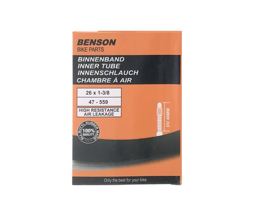 Binnenband 26x1 3/8 Butyl met Dunlop ventiel voor soepele ritten