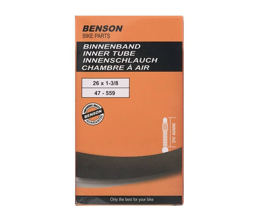 Binnenband 26x1 3/8 Rubber met Dunlop Ventiel voor Soepel Fietsen