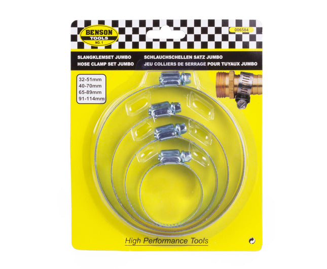 Slangklemmen Set Jumbo 32-114mm Verzinkt IJzer voor Diverse Slangen