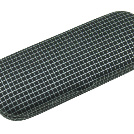 Brillenkoker zilver blauw – Afmeting ca. 16 x 6 x 3,8cm, 3,8cm