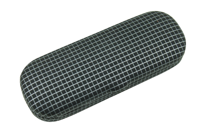 Brillenkoker zilver blauw – Afmeting ca. 16 x 6 x 3,8cm, 3,8cm