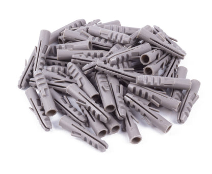 8 mm Nylon Pluggen, 50 stuks, voor Beton/Baksteen Bevestiging