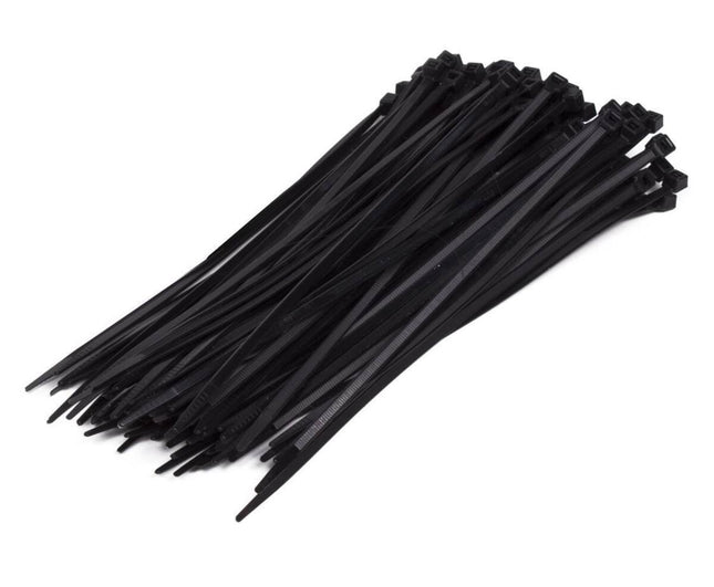 Tie Ribs 3.6x200mm Zwart - 100 stuks, ideaal voor kabelbeheer