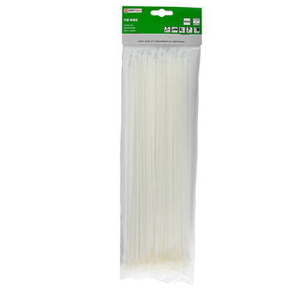 Kabelbinders 3.6x300mm, 100 Wit - Ideaal voor Kabelbeheer